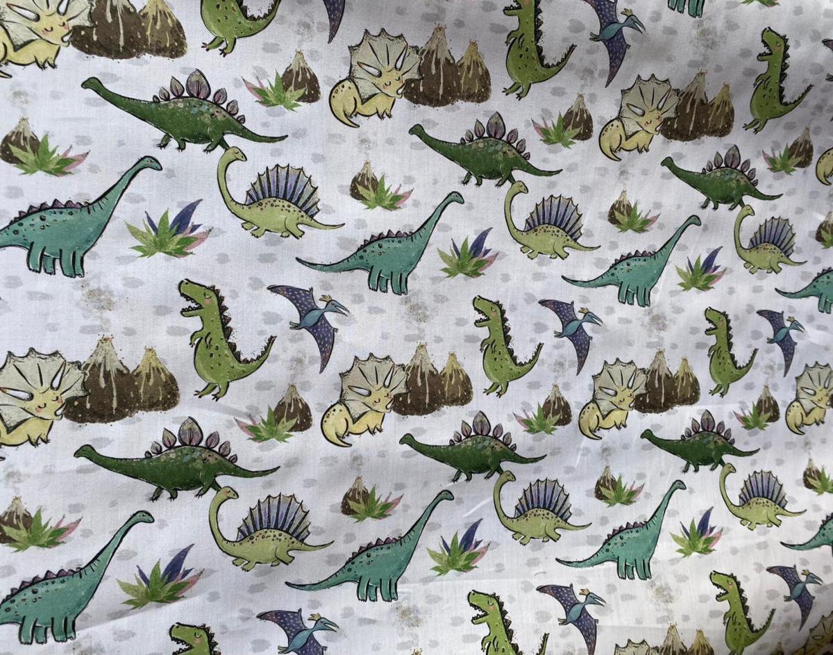 tela infantil dinosaurios - Retales de Tata